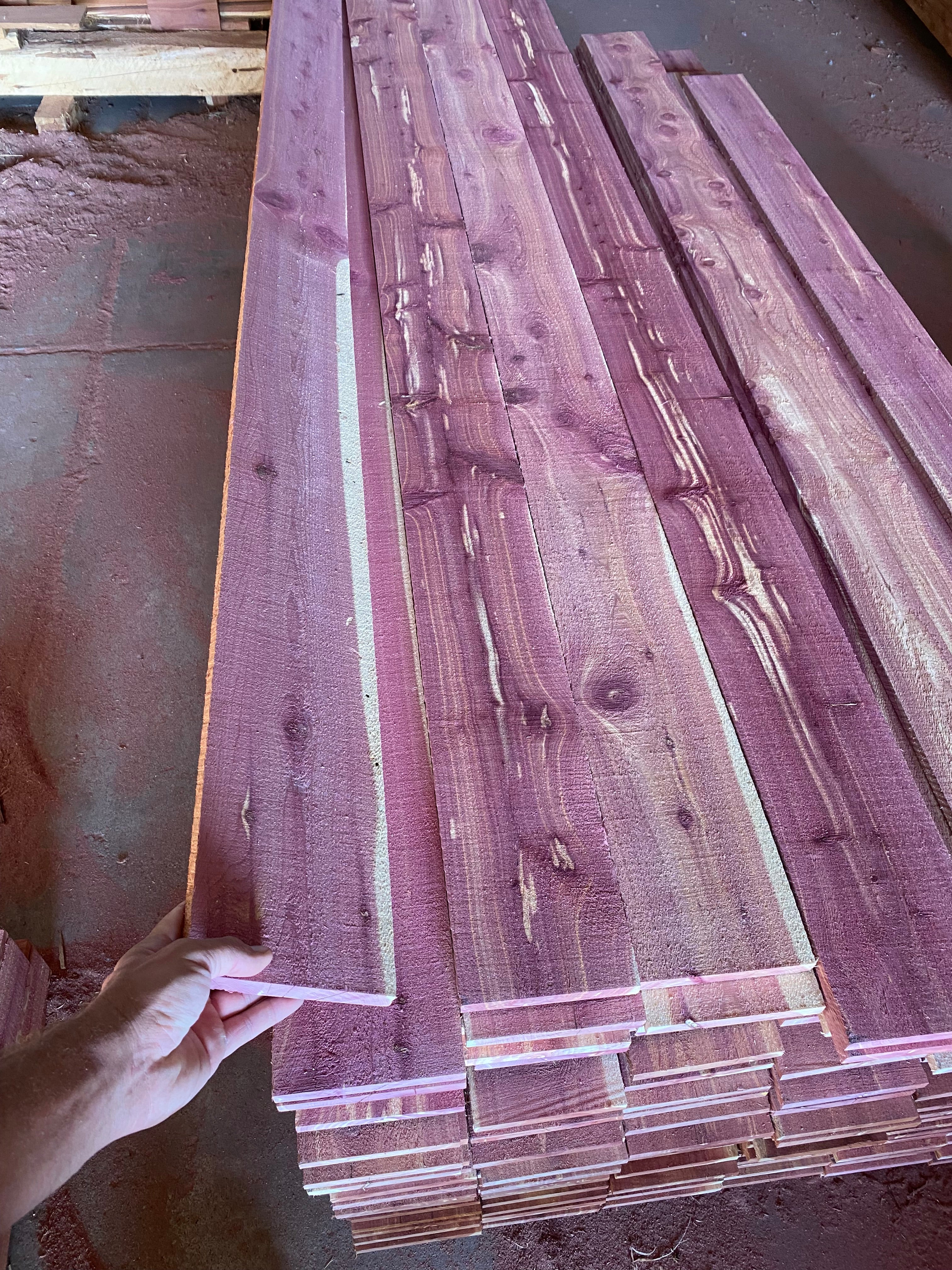 3/4”x6”x8’ Cedar Lumber C.R. SPENCE & CO. Nebraska Eastern Red Cedar
