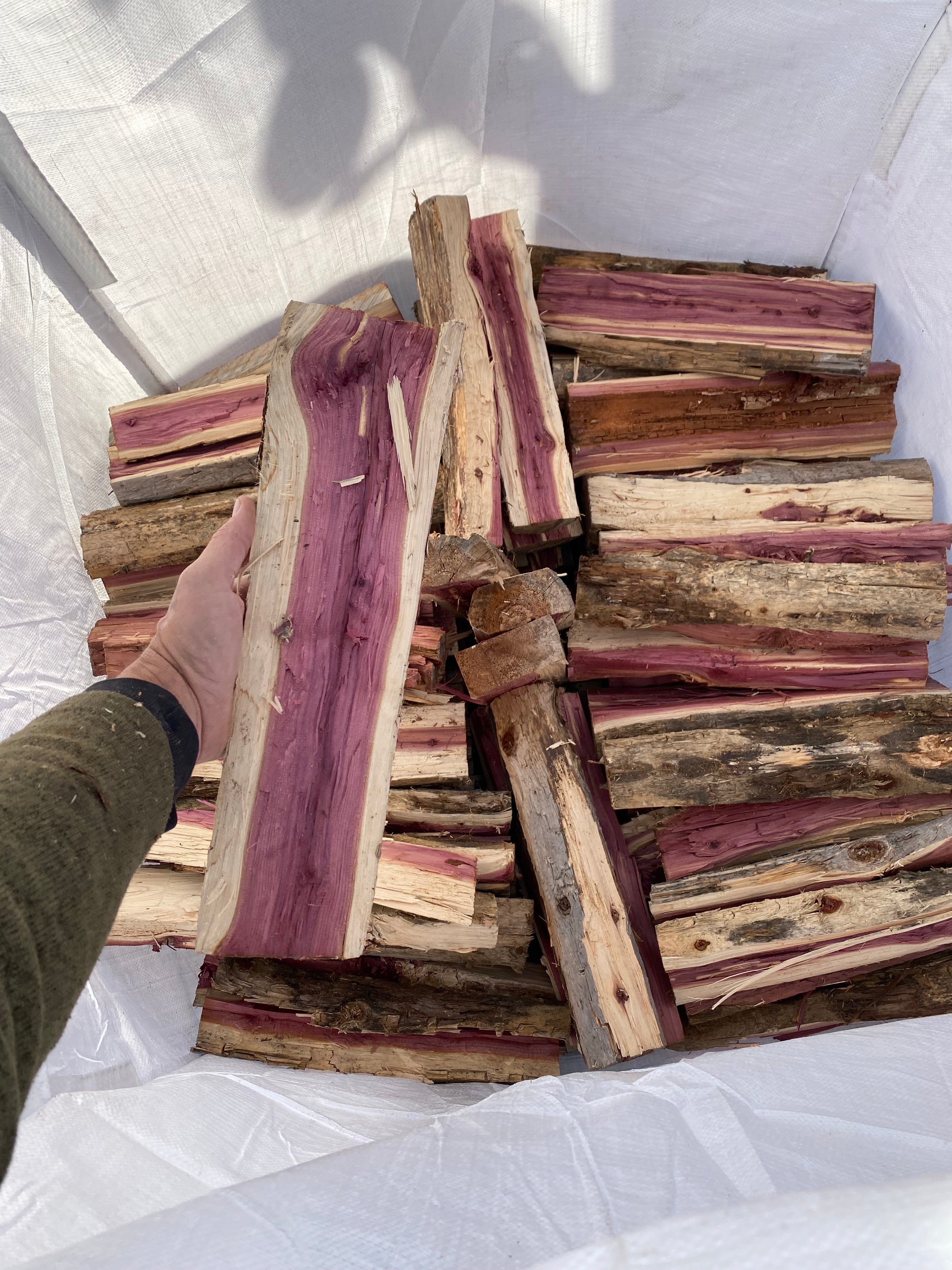 Cedar Firewood 1/3 Cord Bag