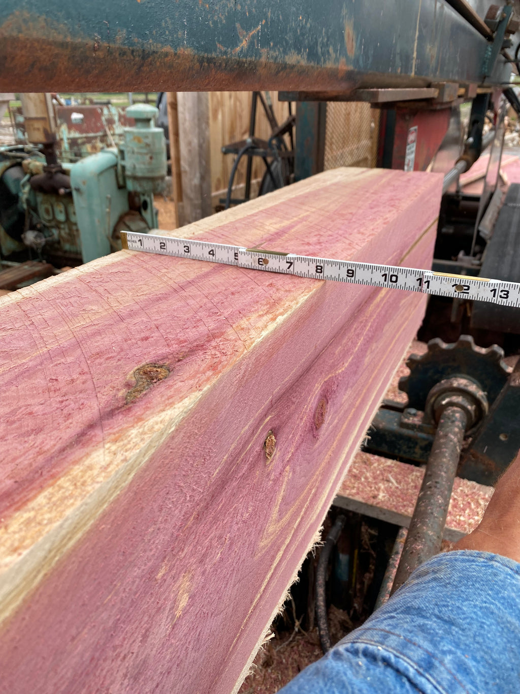 8”x8”x8’ Eastern Red Cedar Cants Beams Post Nebraska Sawmill Export