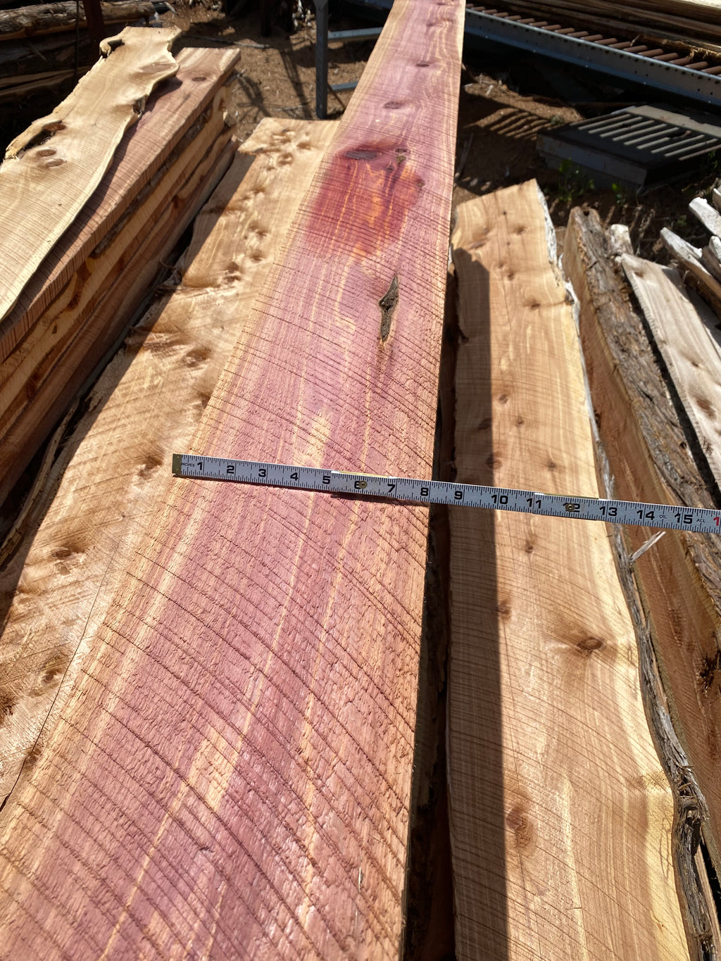 8”x8”x8’ Eastern Red Cedar Cants Beams Post Nebraska Sawmill Export